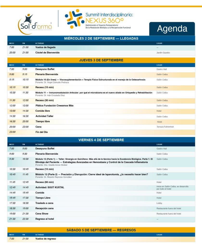 Nexus 360° - Agenda
